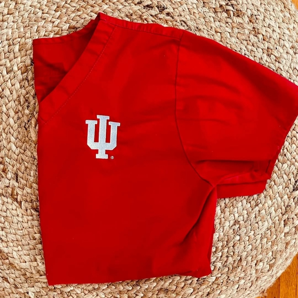 NWOT! IUSON Red Scrub Top- Women's XS, WonderWink, IU Nursing